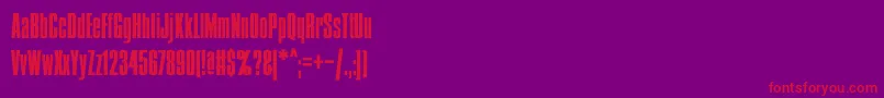 Más sobre la fuente Condens fuente Condens – Fuentes Rojas Sobre Fondo Morado