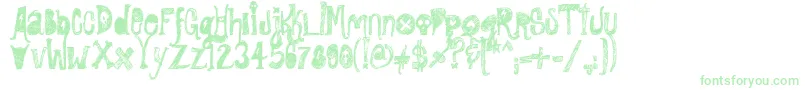 Шрифт RockShowWhiplash – зелёные шрифты