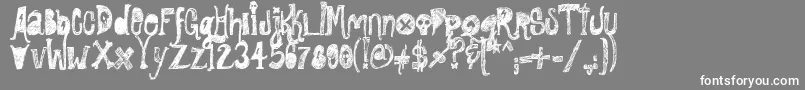 RockShowWhiplash Font – White Fonts on Gray Background