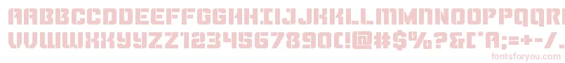Thundertrooperexpand Font – Pink Fonts on White Background