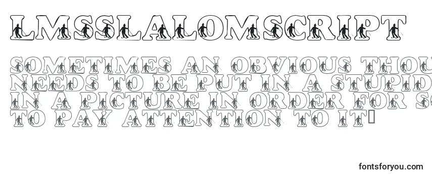 LmsSlalomScript-fontti