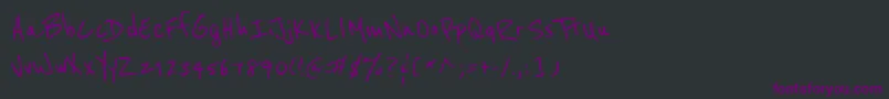 Reeniebeanie Font – Purple Fonts on Black Background