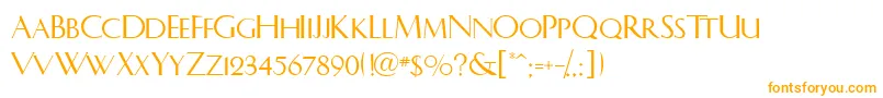Шрифт LhfCharlotte – оранжевые шрифты