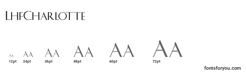 LhfCharlotte Font Sizes