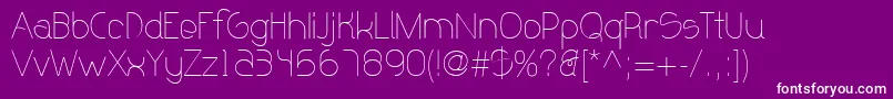 Olgassys Font – White Fonts on Purple Background