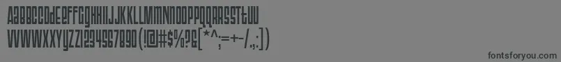 フォントTriac71 – 黒い文字の灰色の背景