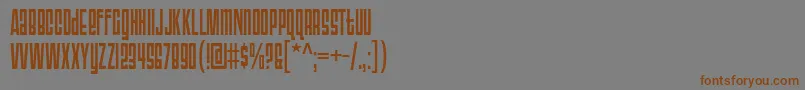 Triac71-fontti – ruskeat fontit harmaalla taustalla