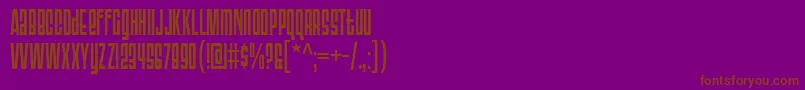 Шрифт Triac71 – коричневые шрифты на фиолетовом фоне