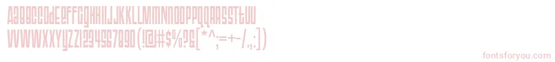 フォントTriac71 – 白い背景にピンクのフォント