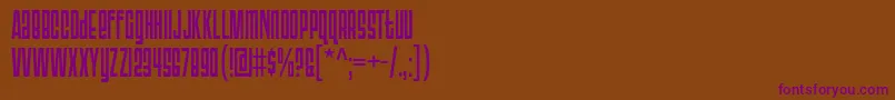 Шрифт Triac71 – фиолетовые шрифты на коричневом фоне