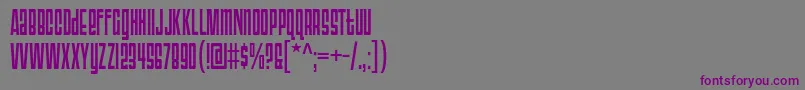 Triac71 Font – Purple Fonts on Gray Background