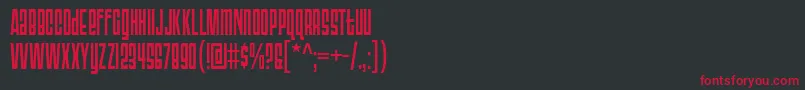 Triac71 Font – Red Fonts on Black Background