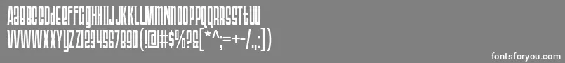 Triac71 Font – White Fonts on Gray Background