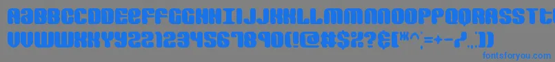 RevertRoundBrk Font – Blue Fonts on Gray Background