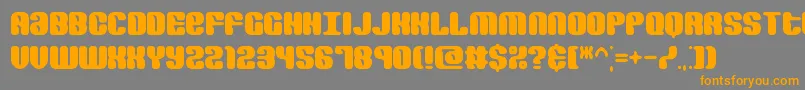 RevertRoundBrk Font – Orange Fonts on Gray Background