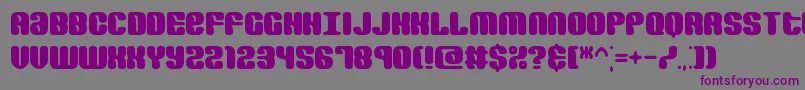 RevertRoundBrk Font – Purple Fonts on Gray Background