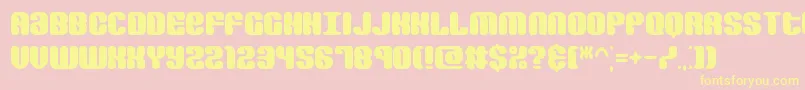 RevertRoundBrk Font – Yellow Fonts on Pink Background