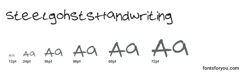 Размеры шрифта SteelgohstsHandwriting