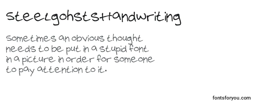 SteelgohstsHandwriting Font