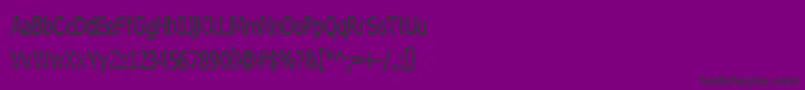 BoneribbonTallBolder-Schriftart – Schwarze Schriften auf violettem Hintergrund