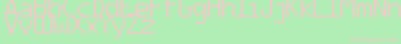 FffAgentCondensed Font – Pink Fonts on Green Background