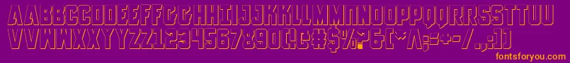 Anitlles3D Font – Orange Fonts on Purple Background