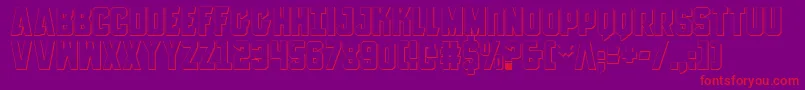 Anitlles3D Font – Red Fonts on Purple Background