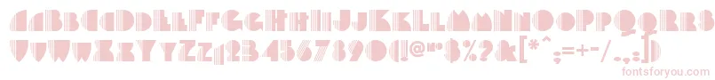 Fonte Backstage – fontes rosa em um fundo branco