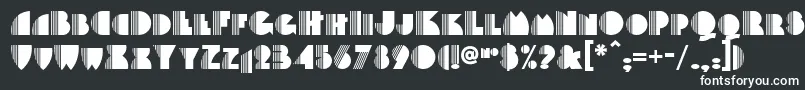 Backstage Font – White Fonts on Black Background