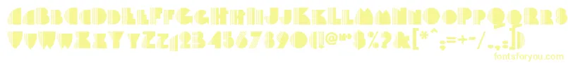 Шрифт Backstage – жёлтые шрифты