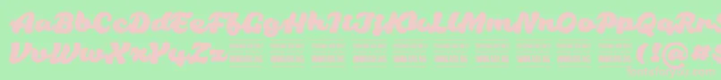 HabaneroPersonalUseOnly Font – Pink Fonts on Green Background