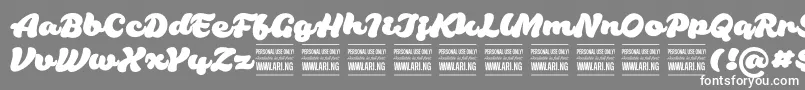 HabaneroPersonalUseOnly Font – White Fonts on Gray Background