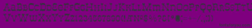フォントItalyB – 紫の背景に黒い文字