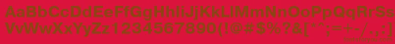 PragmaticagttBold Font – Brown Fonts on Red Background