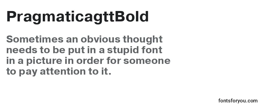 PragmaticagttBold Font