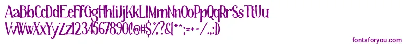 TheworldisyoursBold Font – Purple Fonts on White Background