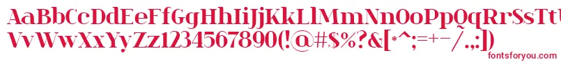 Spinwerad Font – Red Fonts on White Background