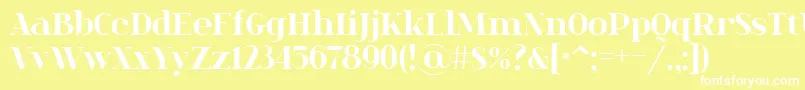 fuente Spinwerad – Fuentes Blancas Sobre Fondo Amarillo