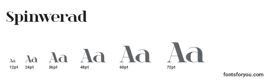 Spinwerad Font Sizes