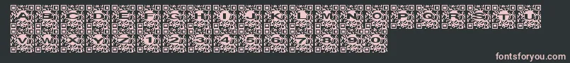 Qrurl Font – Pink Fonts on Black Background