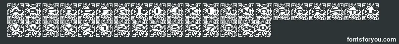 Qrurl Font – White Fonts on Black Background