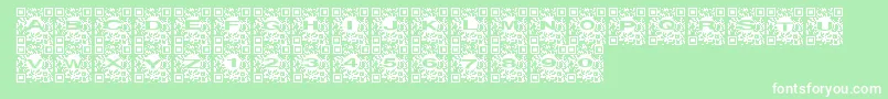 Qrurl Font – White Fonts on Green Background