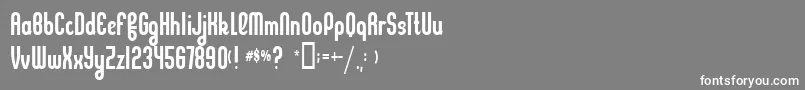 Kleptocracy Font – White Fonts on Gray Background