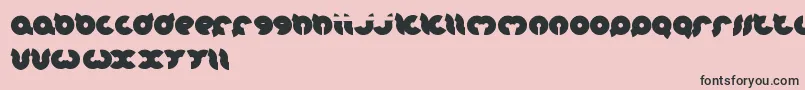 OnionRings Font – Black Fonts on Pink Background