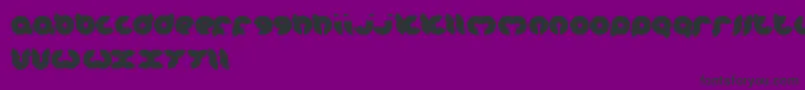 Шрифт OnionRings – чёрные шрифты на фиолетовом фоне