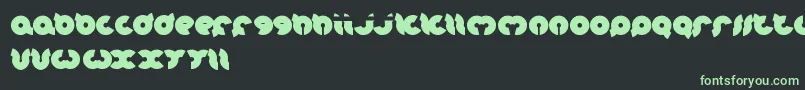 OnionRings Font – Green Fonts on Black Background