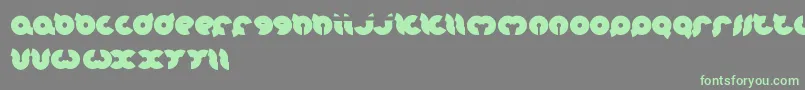 OnionRings Font – Green Fonts on Gray Background