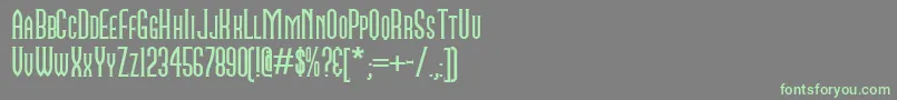 Namesake Font – Green Fonts on Gray Background