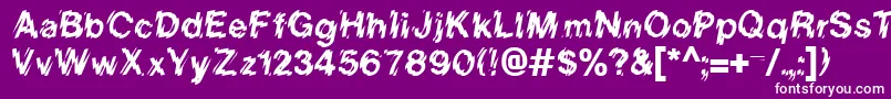 Шрифт BlurNormal – белые шрифты на фиолетовом фоне