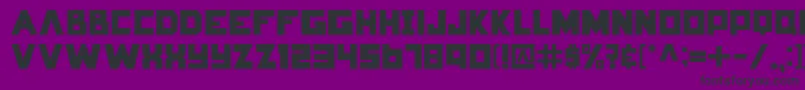 HungerGames Font – Black Fonts on Purple Background